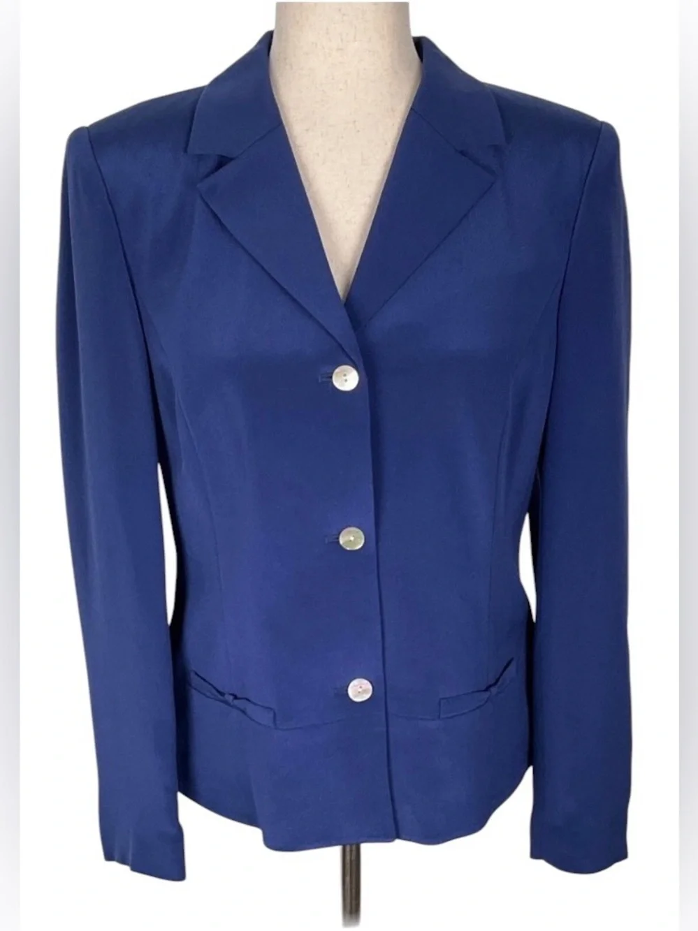 Talbots Petites 100% Silk Blazer Jacket
